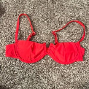 Red bikini top